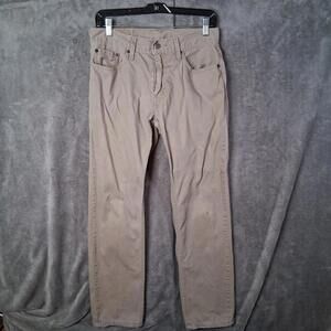 Levis 559 Pants Mens 30x32 Khaki Beige Relaxed Straight Leg Inseam 30 Casual